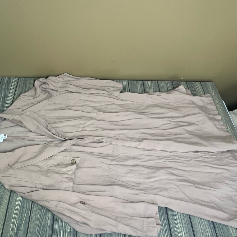 J. Jill Duster Jacket Lightweight Coat 1XL Neutral Peach - Picture 10 of 12
